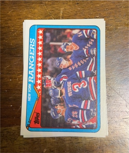 1990-91 Topps #101 New York Rangers James Patrick — front