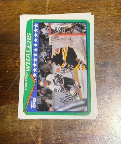 1990-91 Topps #144 Hartford Whalers — front