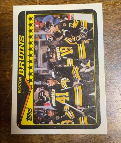 1990-91 Topps #165 Boston Bruins — front