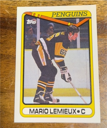 1990-91 Topps #175 Mario Lemieux — front