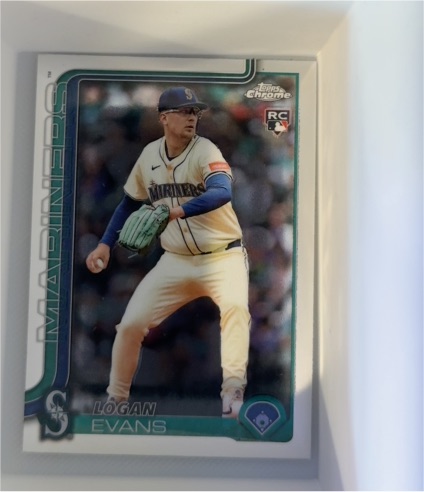 2025 Topps Chrome Update #USC194 Logan Evans — front