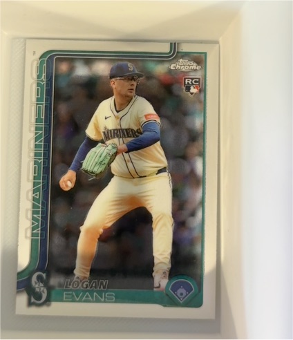 2025 Topps Chrome Update #USC194 Logan Evans — front