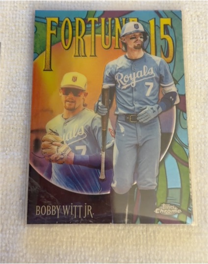 2025 Topps Chrome Update #F15-2 Bobby Witt Jr. Fortune 15 — front