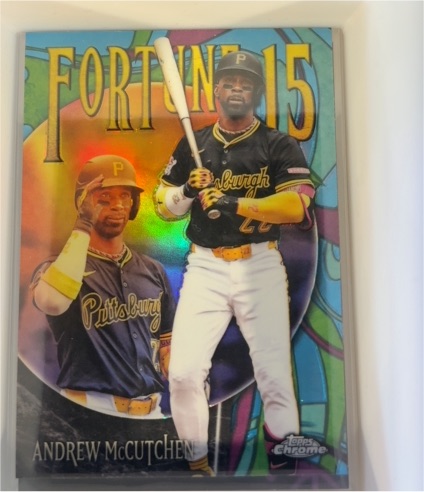 2025 Topps Chrome Update #F15-17 Andrew McCutchen Fortune 15 — front