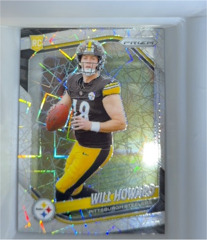 2025 Panini Prizm Lazer Prizm #RC Will Howard — front
