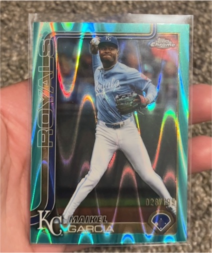 2025 Topps Chrome #135 Maikel Garcia — front