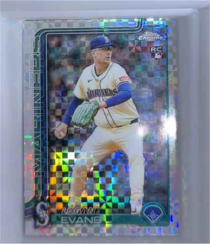 2025 Topps Chrome Update #USC194 Logan Evans — front