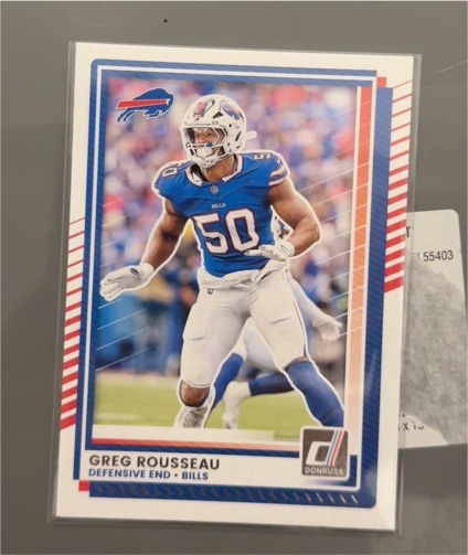 2025 Donruss #113 Greg Rousseau — front