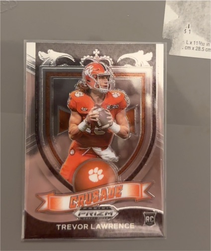 2021 Panini Prizm Draft Picks #161 Trevor Lawrence Crusade Rookie — front