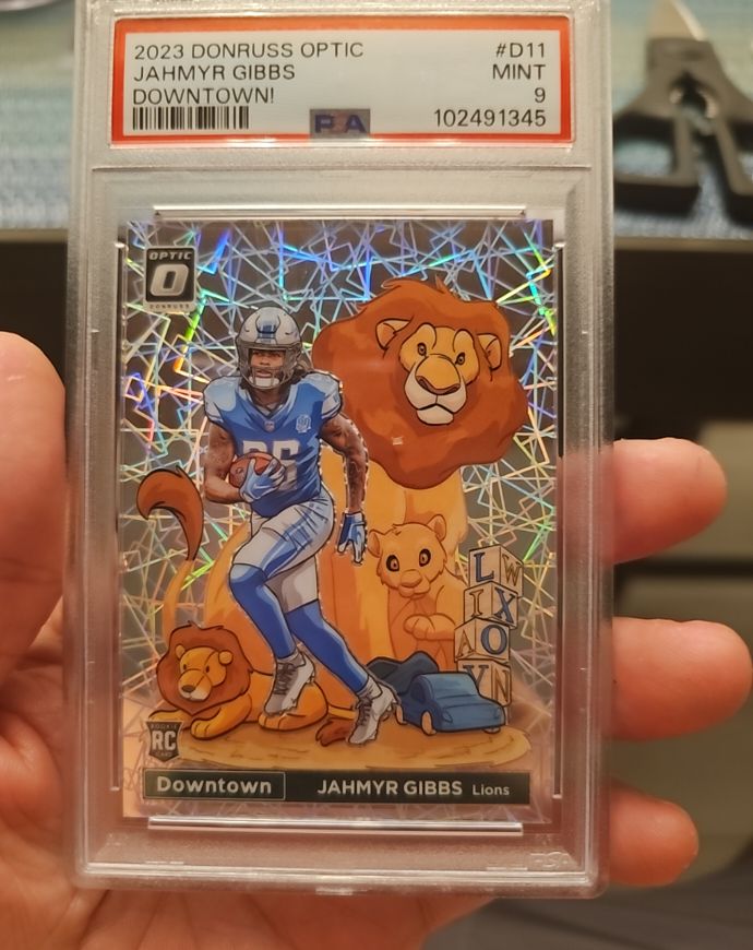 2023 Panini Donruss Optic Downtown! #D11 Jahmyr Gibbs — front