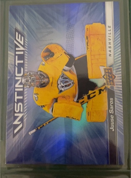 2023-24 Upper Deck Instinctive #IN-4 Juuse Saros — front