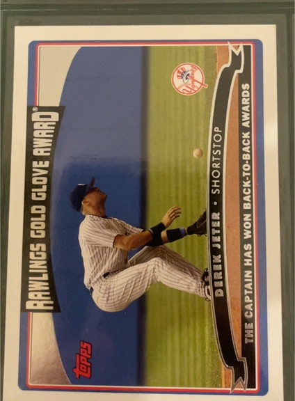 2006 Topps #246 Derek Jeter Rawlings Gold Glove Award — front