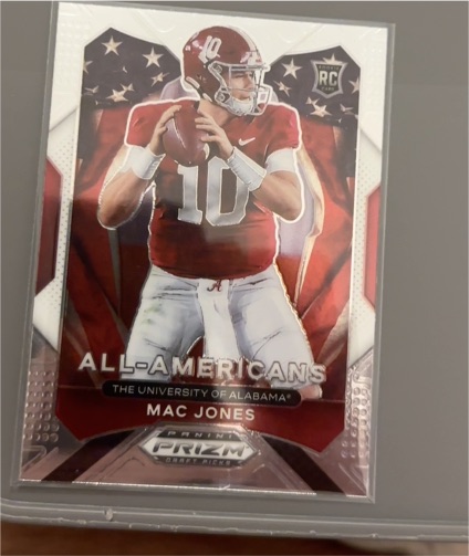 2021 Panini Prizm Draft Picks #183 Mac Jones All-American — front