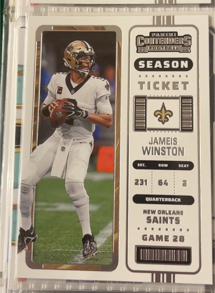 2022 Panini Contenders Season Ticket #62 Jameis Winston — front