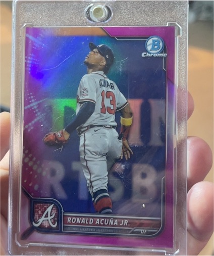 2022 Bowman Chrome #58 Ronald Acuna Jr. — front