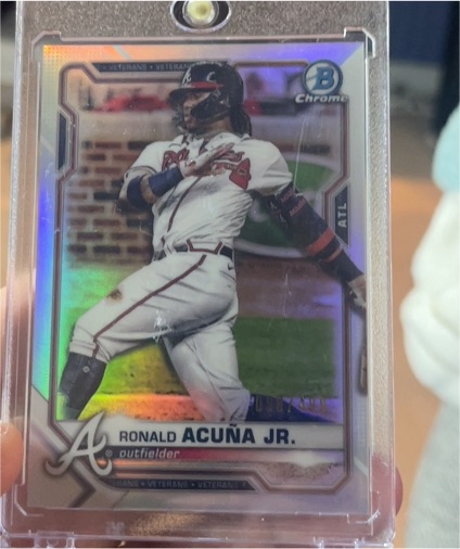 2021 Bowman Chrome #11 Ronald Acuña Jr. — front