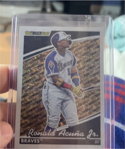 2022 Topps Update Black Gold #BG-4 Ronald Acuna Jr. — front
