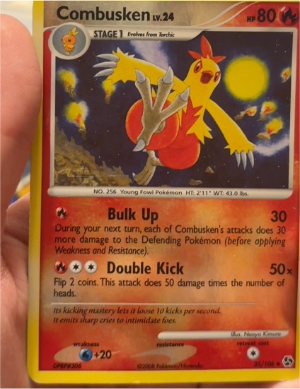 2008 Pokémon Diamond & Pearl Great Encounters #35 Combusken — front