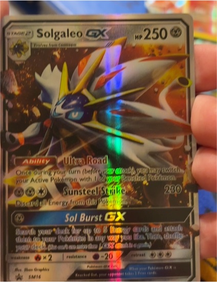 2016 Pokémon SM16 Solgaleo GX — front