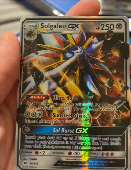 2016 Pokémon Sun & Moon #89 Solgaleo GX — front
