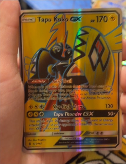 2017 Pokémon Guardians Rising #135 Tapu Koko GX — front