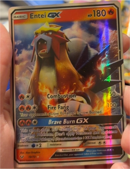 2017 Pokémon Shining Legends #10 Entei GX — front