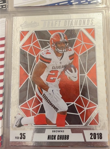 2024 Panini Absolute Draft Diamonds #DD-NCB Nick Chubb — front