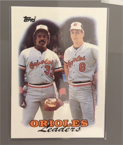 1988 Topps #51 Orioles Leaders Cal Ripken Jr & Eddie Murray — front