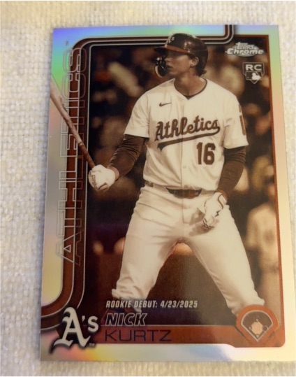 2025 Topps Chrome Update #USC180 Nick Kurtz — front