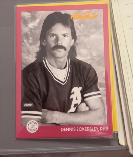 1991 Leaf Studio #102 Dennis Eckersley — front