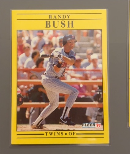 1991 Fleer #605 Randy Bush — front