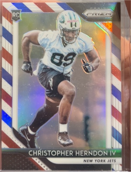 2018 Panini Prizm Red White & Blue Prizm #271 Christopher Herndon IV — front