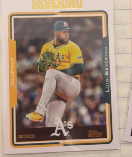 2025 Topps Archives #261 Luis Severino Oakland Athletics — front