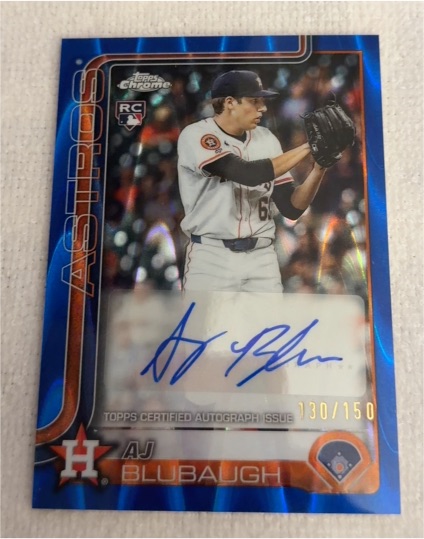 2025 Topps Chrome Update #AC-ABU AJ Blubaugh — front