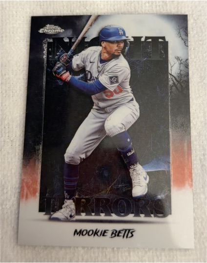 2025 Topps Chrome Update #NT-9 Mookie Betts Night Terrors — front