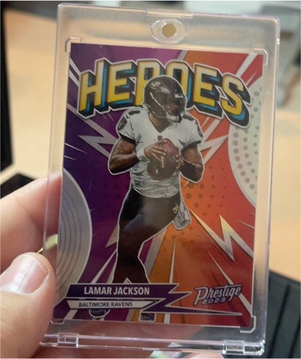 2023 Panini Prestige Heroes #H-5 Lamar Jackson — front