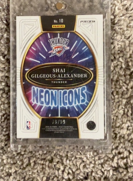 2024 Panini Select #10 Shai Gilgeous-Alexander Neon Icons — front