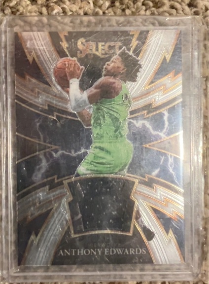 2020-21 Panini Select Sparks Rookie Patch Anthony Edwards #SP-AE — front