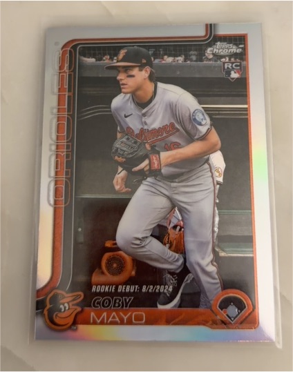 2025 Topps Chrome Update #USC94 Coby Mayo — front