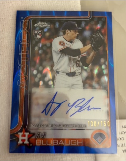 2025 Topps Chrome #RA-ABU AJ Blubaugh — front