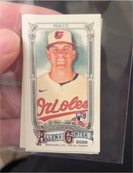 2025 Topps Allen & Ginter #131 Coby Mayo — front