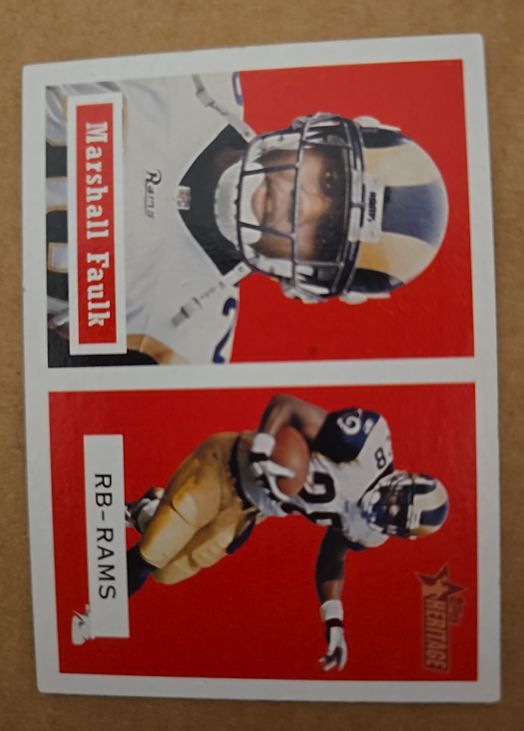 2002 Topps Heritage #64b Marshall Faulk — front