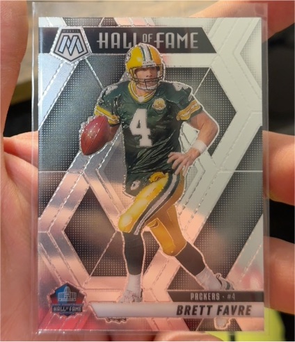 2025 Panini Mosaic #293 Brett Favre Hall of Fame — front