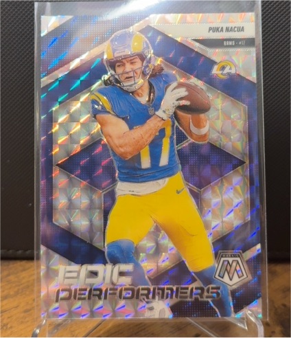 2025 Panini Mosaic #7 Puka Nacua Epic Performers — front