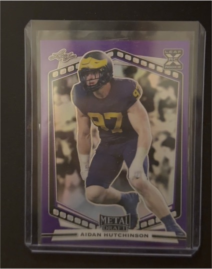 2022 Leaf Metal Draft #B-AH1 Aidan Hutchinson — front
