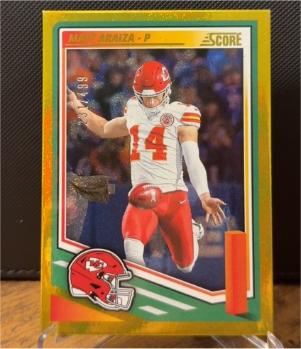 2025 Panini Score #288 Matt Araiza — front