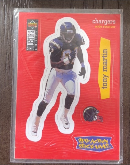 1997 Upper Deck Collector's Choice Stick-Ums #S22 Tony Martin — front