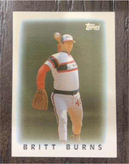 1986 Topps Mini Leaders #10 Britt Burns — front