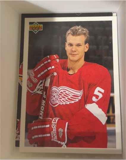 1991-92 Upper Deck #584 Niklas Lidstrom Young Guns Checklist — front