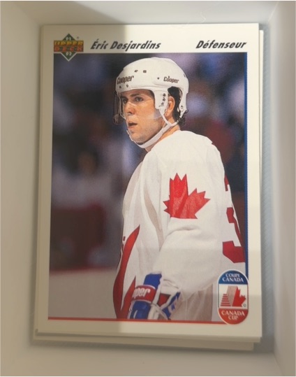 1991-92 Upper Deck #504 Eric Desjardins — front
